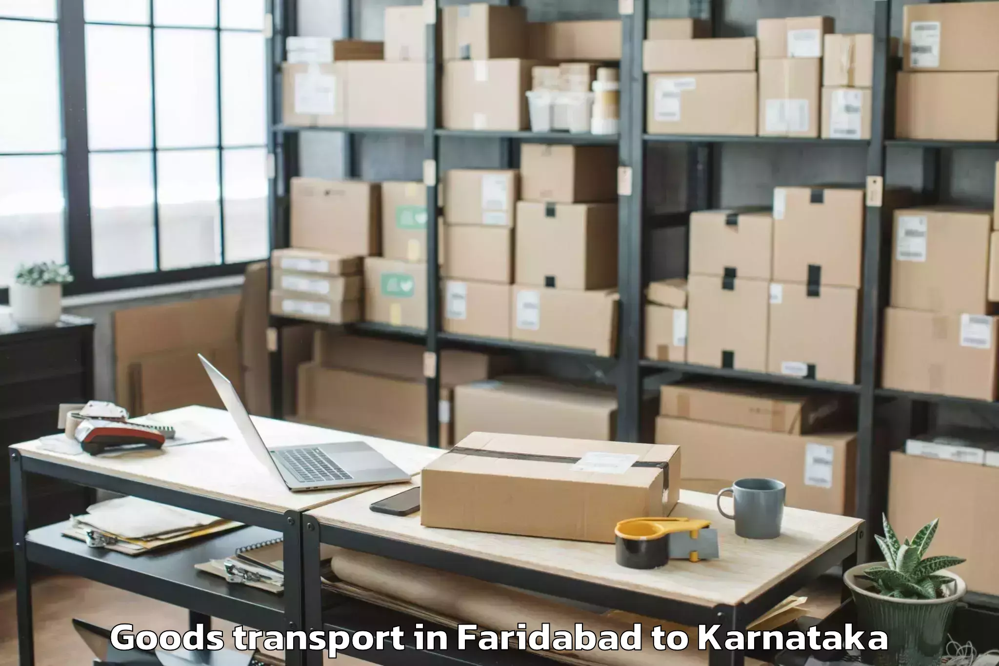 Top Faridabad to Mulbagal Goods Transport Available